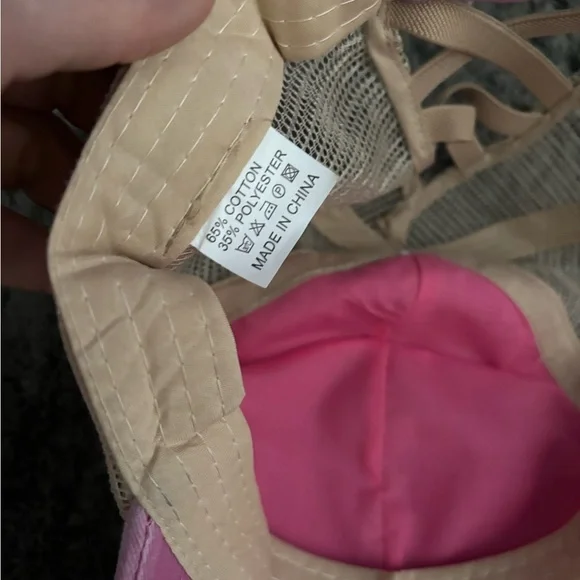 Pink Distressed Cap with Patch - Picture 4 of 4